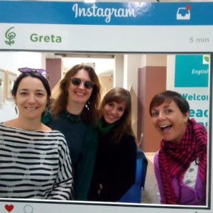 Teresa with friends at the annual GRETA conference