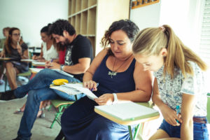 Students in the classroom