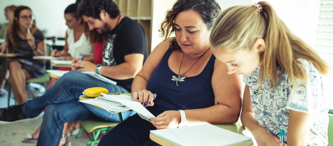 Students in the classroom